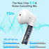 Jxrev Wireless Earbuds, Bluetooth 5.3 Noise Cancelling Mic, IP7 Waterproof Sports Earphones, 32H Playtime, White