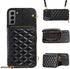 Furiet Detachable Crossbody Strap Wallet Case for Samsung Galaxy S21 Plus, Multi Card Slots and Zipper Purse Cover