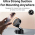 It's Just Smart 17, 16, 15, 14, Magnetic Phone Mount with Ultra Power Locking Suction Cup for Car, Desk & Mirror