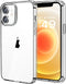 JJGoo Clear Shockproof Phone Case for iPhone 12 and 12 Pro, Slim Anti-Scratch Hard PC Back Cover