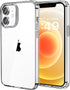 JJGoo Clear Shockproof Phone Case for iPhone 12 and 12 Pro, Slim Anti-Scratch Hard PC Back Cover