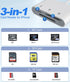 Bawanfa Plus 3-in-1 16/15/14, SD Card Reader for iPhone with USB-C & Lightning - SD MicroSD xD-Picture Cards Memory
