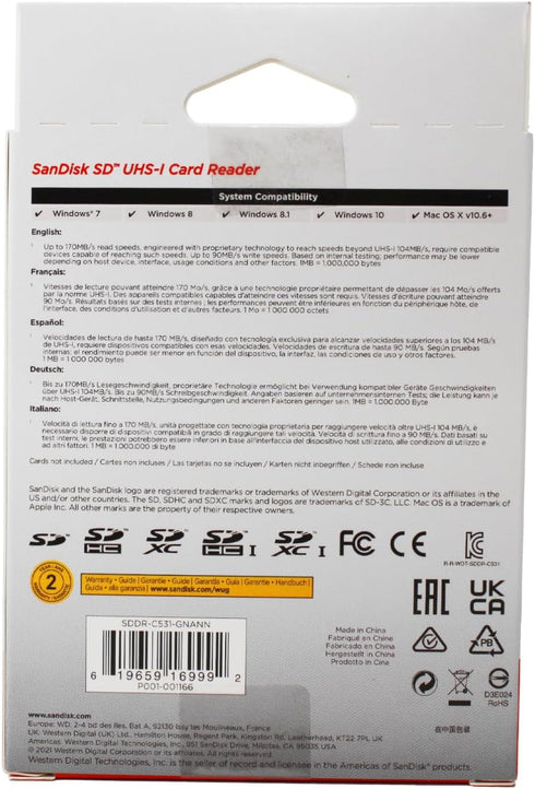 Sandisk SDDR-C531-GNANN SD UHS-I Card Reader