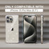 Choiche iPhone 15 Pro Max Case, Glitter Clear with 3 x Diamond Camera Lens Protectors & 2 x Tempered Glass