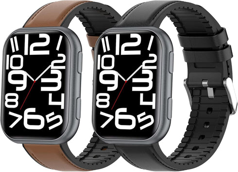 2 Pack Wrist Strap for Popglory P66/NiUFFiT P66/Ddidbi P66D/Aptkdoe P66D/Nerunsa P66D Smart Watch Bands Replacement