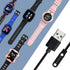 4 Pins Magnetic USB Charging Cable Replacement Charger Cable Compatible with PTHTECHUS Smartwatch S7 S8 S9 S1 S2 S12, GT88 G3 KW18 Y3 KW88 GT68 Smartwatch (Black)