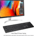Wireless Keyboard, 2.4G USB External Silent Cordless Keyboard for Windows Chrome Laptop, Full Size with Number Pad