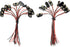 10 Pcs I TYPE 9 Volt Battery Clip and 10 Pcs T Type 9 Volt Battery Connector with Wires Leads