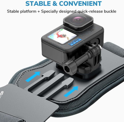 Sametop Chest Mount Harness Chesty Strap for GoPro Hero 12 11 10 9 8 7 6 5 Session AKASO DJI Osmo