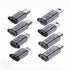 USB C/Micro USB to Mini USB Connector, Type C/Lightning to Micro USB Adapter, 8 Pack for Phone/PC, 480Mb