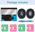 GVOEARS Cooling Gel Replacement Ear Pads for JBL Live 650/660BTNC, Memory Foam & Breathable ICE Silk Fabric (Black).