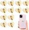 NPENGHUI 12 Pcs Phone Charm Hook Heart-Shaped Universal Adhesive Metal Hook Phone Keychain