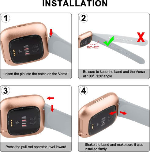Meliya Silicone Bands Compatible with Fitbit Versa 2, Adjustable Sport Replacement Wristbands for Fitbit Versa 2 /