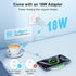 Motorola Edge 2024 Wireless Charger Fast Charging Pad 15W with 18W Quick Charger Block for Moto G Stylus 5G
