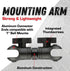 Bulletpoint 4" Aluminum Mounting Arm, Dual 1" Socket Connector Ends for 1 Inch Ball Mounts