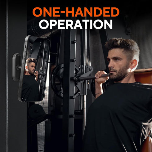 HOYXUN 360 17-12 Gym Magnetic Phone Holder with Magnet Base Attach to Metal Surface, Rotatable Gym Phone Holder Magnet
