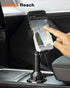 APPS2Car Solid Cup Holder Phone Mount with Wireless Charger 15W, Quick Extension Long Arm, 360 Rotatable for iPhone 15