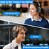 AOGKTON MP3 FM Radio Player Headphones Micro SD Card,Wireless and Wired Lightweight Headphone with Deep Bass and Built