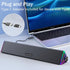 LENRUE Computer Speakers for Desktop,PC Speakers with Single USB for Power and Stereo Sound,Touch Lights Gaming