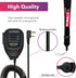 MIRKIT 2pcs Baofeng Mic for Two Way Radio, Radio Shoulder Mic with Reinforced Cable, Noise Reduction, USA Warranty