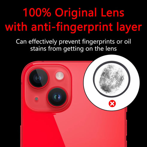 Original Back Rear Camera Lens Glass Replacement for iPhone 14 6.1 inch & iPhone 14 Plus 6.7 inch with Toolkit