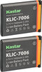 Kastar 2-Pack Battery Replacement for Kodak KLIC-7006, EasyShare M22, M23, M200, M522, M530, M531, M532, M550, M552,
