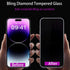 WIRIXSYD 2PCS 17 16 17 16 6.9 Inch Glitter Screen Protector Suit for iPhone Promax/iPhone Pro Max,Diamond Bling Shiny