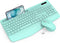 Wireless Keyboard and Mouse Combo - Full-Sized Ergonomic Keyboard with Wrist Rest, Silent 2.4GHz for PC, Mac