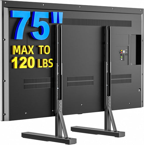 EZISE Universal TV Stand Legs for 35-75 Inch LCD/LED/OLED TVs, Tabletop TV Mount