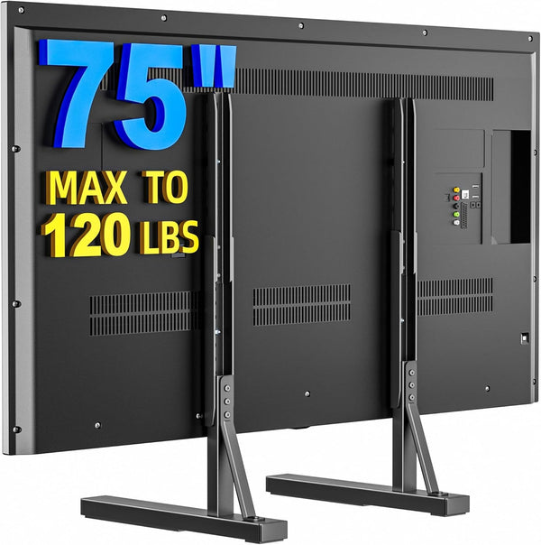 EZISE Universal TV Stand Legs for 35-75 Inch LCD/LED/OLED TVs, Tabletop TV Mount