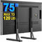 EZISE Universal TV Stand Legs for 35-75 Inch LCD/LED/OLED TVs, Tabletop TV Mount