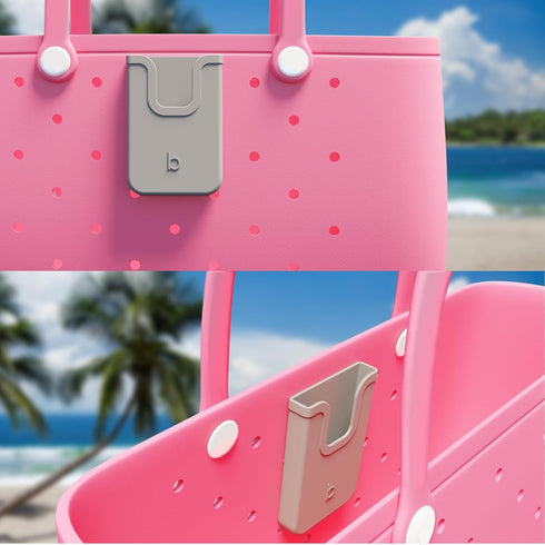 Silicone Phone Holder Compatible with Bogg Bag, Soft Silicone Charm Insert Accessories for Bogg Beach Bags, Generic &