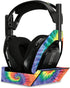 MightySkins Glossy Glitter Skin Compatible with Astro A50 Wireless Headphones + Base Station (Gen 4) - Tie Dye Spiral |