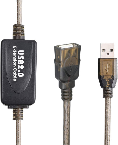 LDKCOK 2.0 50ft, 480 USB Type A Male to A Female Active Repeater Extension Cable High Speed Mbps