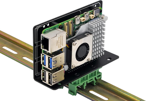 DIN Rail Mount Bracket for Raspberry Pi 1A+ 1B+ 2B 3B 4B Zero, UNO Mega-2560