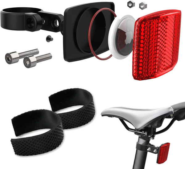 Airtag Bike Mount, Hidden GPS Tracker Case for Apple Airtag, Anti-Theft Holder for Bike, Scooter