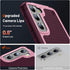 Asuwish Samsung Galaxy S22 Plus S22+ 5G Case, Rose Red with Tempered Glass Screen Protector & Rugged Dual Layer