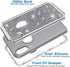 Hython Heavy Duty iPhone XR Case, Full-Body Defender Protective Bling Glitter Armor Hybrid Shockproof Cover, Gray