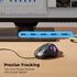 Trackball Mouse Wired, Ergonomic Comfort Design, USB Plug&Play, Precision Tracking with 5 Adjustable DPI, RGB
