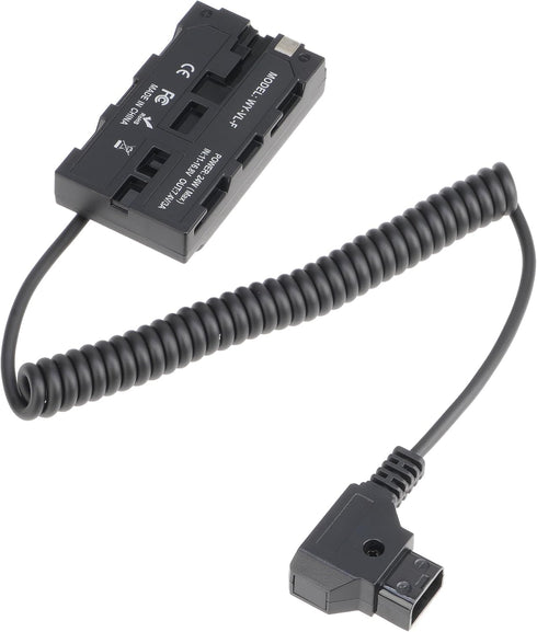 FocusFoto D-Tap Connector to NP-F550 Full Decoded Dummy Battery Adapter Cable for Sony