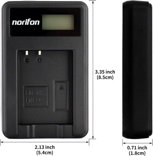 EN-EL12 LCD USB Charger for Nikon Coolpix AW130, AW100, AW120, AW110, S6200, S6300, S8100, S8200, S9100, S9300, S9500,