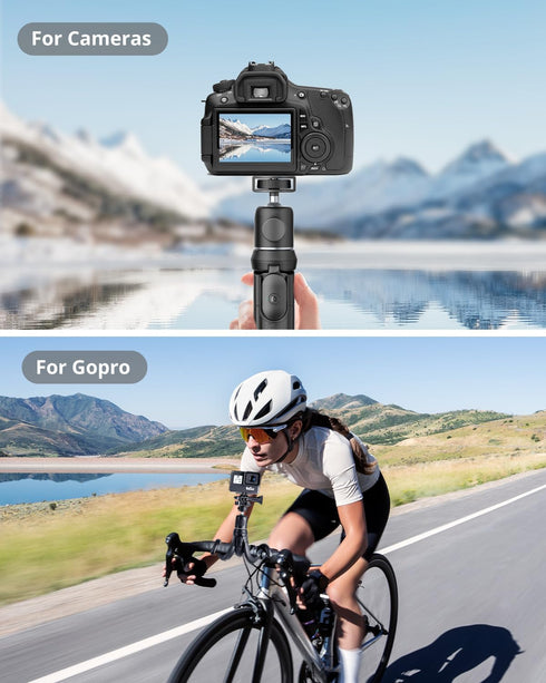 UBeesize Camera Tripod with Remote, Flexible Stand with Phone Holder and Action Camera Mount Adapter for iPhone Samsung