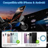 Belcompany 16/15/14/13/12 Vacuum Magnetic Suction Phone Holder, Car Suction Cup Phone Mount Stand, Foldable