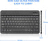 Portable iPad Keyboard 10th Generation, Small Bluetooth Keyboard for iPad Pro, iPhone, Samsung Tablet, US Mechanical