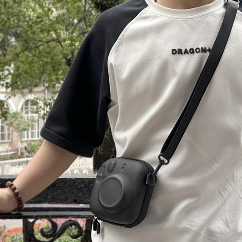 CAIYOULE Camera Case for Fujifilm Instax Mini 12/11/99/90/7+ with Mini 3 inch Photo Album and Magnetic Frame