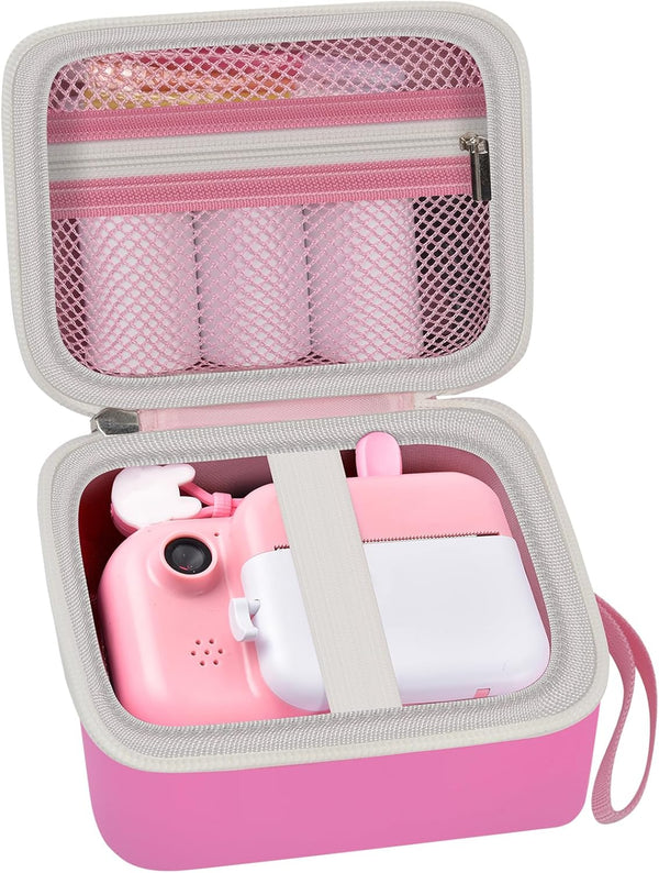 PAIYULE Kid Camera Case - Compatible with Instant Camera for Kids, Storage Holder Bag for Girls Toddler Camera (Light