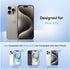 UARMOR 9H HD Clear Screen Protector for iPhone 15 Pro (6.1") - 2 Pack, Tempered Glass, Anti-Scratch, Easy Install Kit.