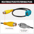 RED WOLF Reverse Camera Adapter, Fakra Z to RCA Female Plug for Select Mercedes Benz, Volvo, Ford Navigation Systems