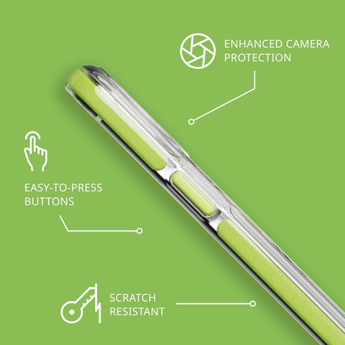 Tech21 Evo Crystal Kick Case for iPhone 15 Pro - Compatible with MagSafe - Impact Protection Case - Lime