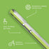 Tech21 Evo Crystal Kick Case for iPhone 15 Pro - Compatible with MagSafe - Impact Protection Case - Lime
